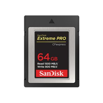 샌디스크 Extreme Pro CFexpress Card 64GB 타입B,1500MB/s,800MB/s