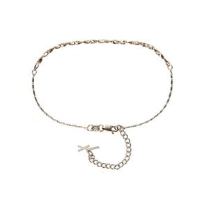 피암마 로즈화이트 앵클리스 23cm, Fiamma Rose&White Anklet 23cm, 14k rose gold, white gold