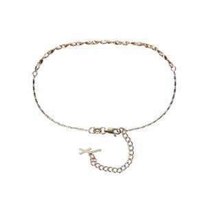 페르테 피암마 로즈화이트 앵클리스 23cm, Fiamma Rose&White Anklet 23cm, 14k rose gold, white gold