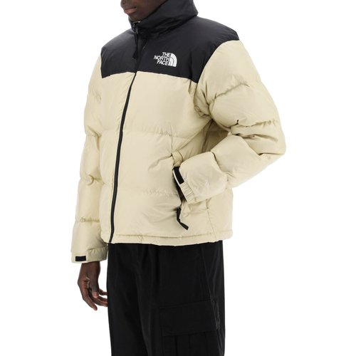 The North Face 1996 레트로 다운 재킷 크림/네이비 눕시 GRAVEL SPD000006a42c