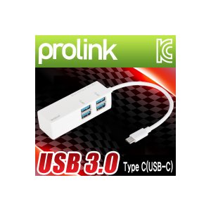 엠지솔루션 [MP421] PROLINK MP421 MP시리즈 Type C USB3.0 4포트 무전원 허브