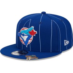 뉴에라 9Fifty 스냅백 캡 - 핀스트라이프 MLB 토론토 블루제이스