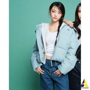 캘빈클라인 JEANS [뉴진스착장]여성 아카이브 릴렉스핏 CK 스몰 로고 크롭 기모 후