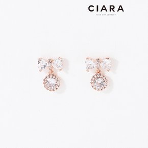 CIARA 14K Saviano 풀샤이닝 벨리본 귀걸이(GoldPlated)