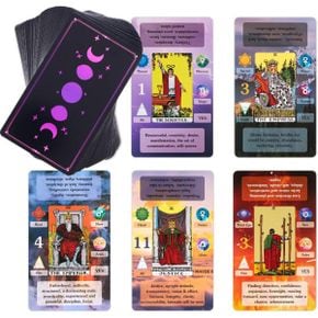 미국 신년 타로카드 BWTY Tarot Cards Set with Guide Book and 7 Chakra Learning Deck for Beg