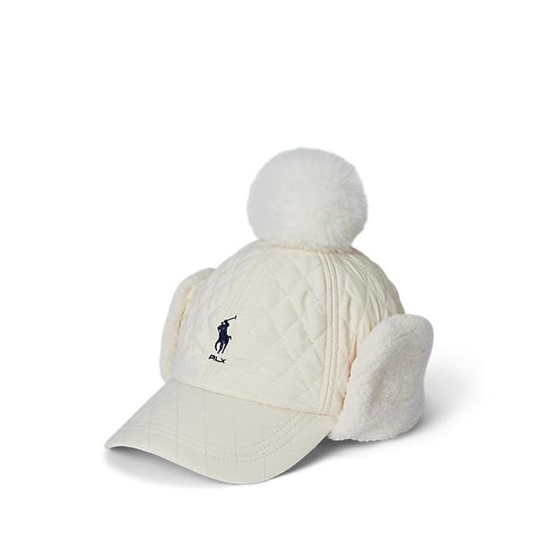폴로 골프 여성 로고 퀼트 폼폼 캡(WAPGHGS0J420029100)