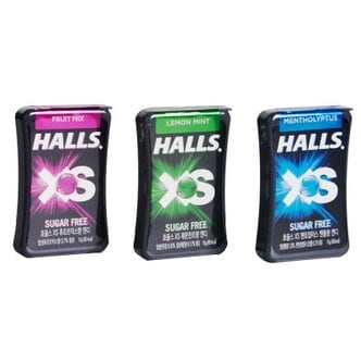 텐바이텐 HALLS 호올스 XS 멘톨 사탕 졸음방지 미니 캔디 12개 교차가능