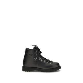 DI25FWRVMI01L001 BLK BLACK Roccia leather lace up Booties