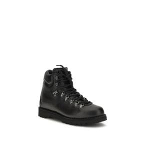 DI25FWRVMI01L001 BLK BLACK Roccia leather lace up Booties
