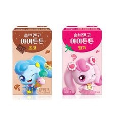 웅진 캐치티니핑 솔브앤고 아이튼튼 150mL 어린이우유 딸기맛 초코맛