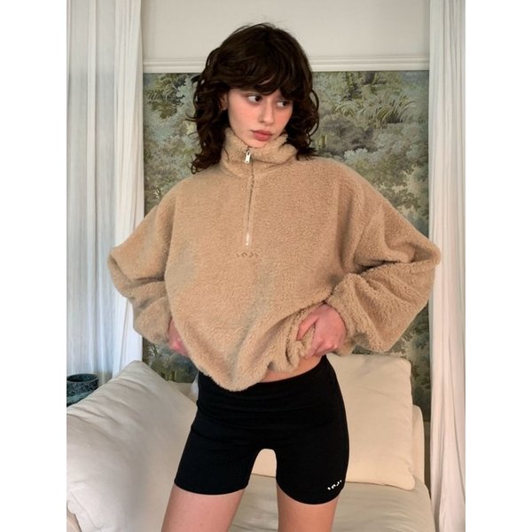 Sherpa String Half-Zip 베이지