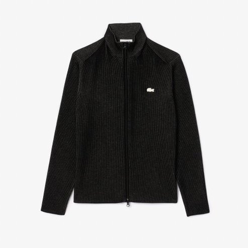 라코스테 (남성)크레이프 풀집업 가디건(AH9312-55G 6ZW) 블랙