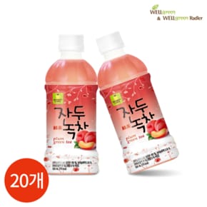 웰그린 스위트카페 자두녹차 340ml x 20PET