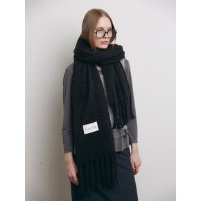 LOWTIDE BIG LABEL MUFFLER [BLACK]