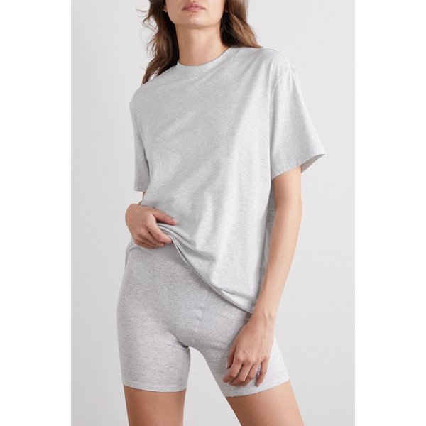 스킴스 보이프렌드 스트레치 저지 티셔츠 라이트 헤더 그레이 라이트 그레이 1647597300411323