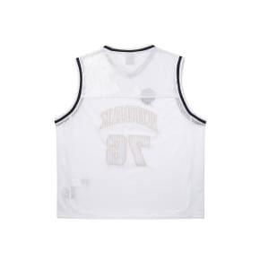 [공식](정상가 : 79,000원) 바스켓볼 메쉬 탑 WHITE