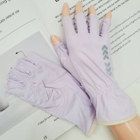 여성 쿨 반 장갑 햇빛 차단 UV 운전 사무 용