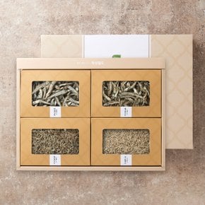 [명절 후 순차배송][작심밀도]명품 멸치세트 대멸150g+중멸150g+소멸150g+세멸150g