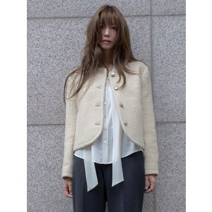 FRONTROW Boucle Cropped Tweed Jacket_2color