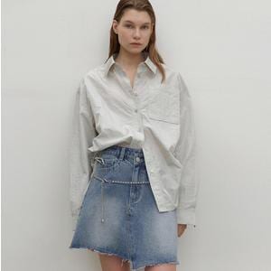 나인(Atelier Nain) 나인 SK4908UNBALANCED CUT MINI DENIM SKIRT