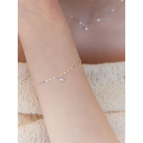 [진주귀걸이 2종 증정] Twinkle clear chain bracleet