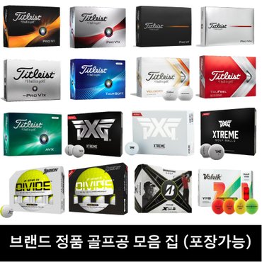 타이틀리스트 [브랜드정품] 당신이 찾는 골프공 여기 다 있다! 골프공 모음집 [신세계 백화점 포장]