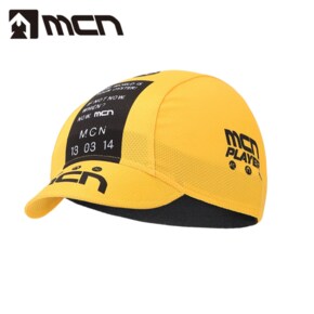 MCN 자전거모자 크롬옐로우 자전거쪽모자 조각모