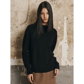 AR_Half turtleneck knit top_BLACK