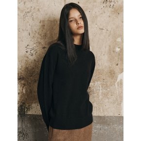 AR_Half turtleneck knit top_BLACK