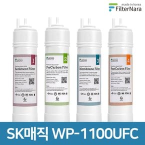 SK매직 WP-1100UFC 고품질 정수기 호환 필터 기본 세트