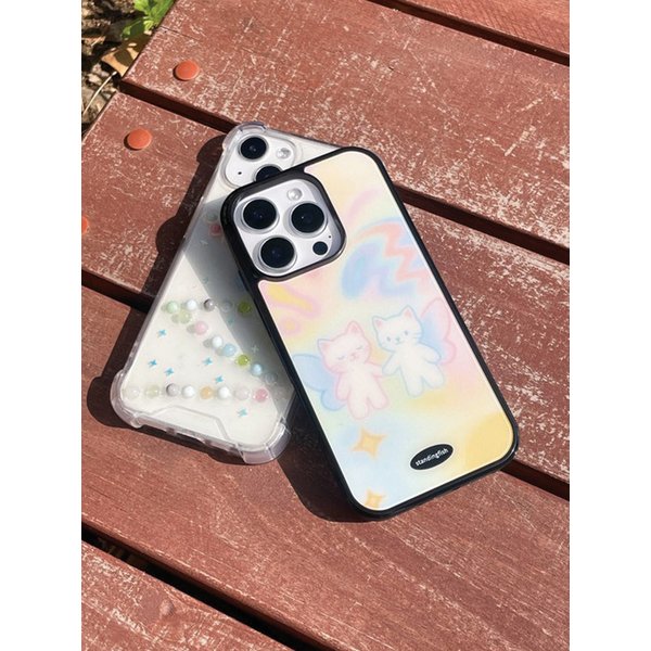 [+S25 시리즈] cat angel phone case_glossy