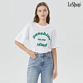 선샤인 마인드 레터링 반팔 티셔츠 (DO1LW015A)