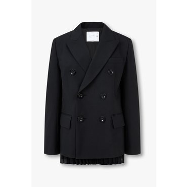 SACAI [사카이]  CLASSICS 여성 백 플리츠 슈팅 자켓  6415301106
