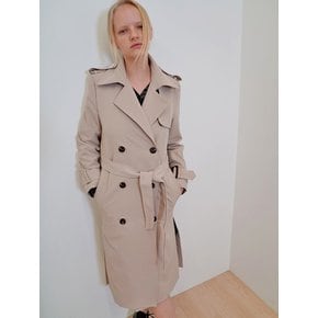 진주 롱 베이지 트렌치코트_ Pearl  Long Beige Trench CT