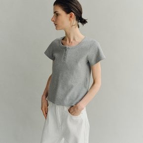 Henlyneck t-shirt Melange gray