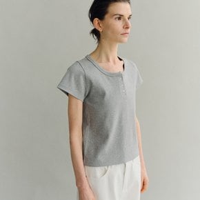 Henlyneck t-shirt Melange gray
