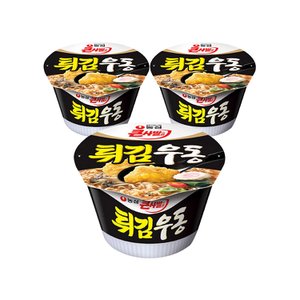 너만아는과자점 농심 튀김우동컵(대) 111g x3개 / 컵라면 큰사발면