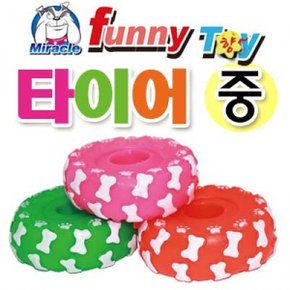 미라클 PVC 타이어 1p(중/색상 임의배송)
