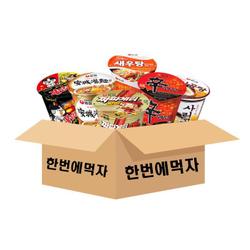 컵라면 작은컵 7종 각 2개씩 (신라면+짜파게티범벅+새우탕+튀김우동+안성탕면+불 (S10679148)
