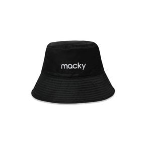 basic logo bucket hat black