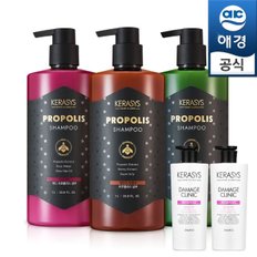 G_케라시스 로얄 프로폴리스 샴푸/트리트먼트 1Lx6개+180ml 샴푸1개 증정