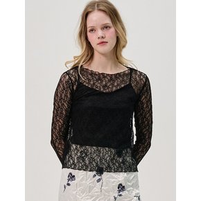 Serena Lace Seethrough Top_Black