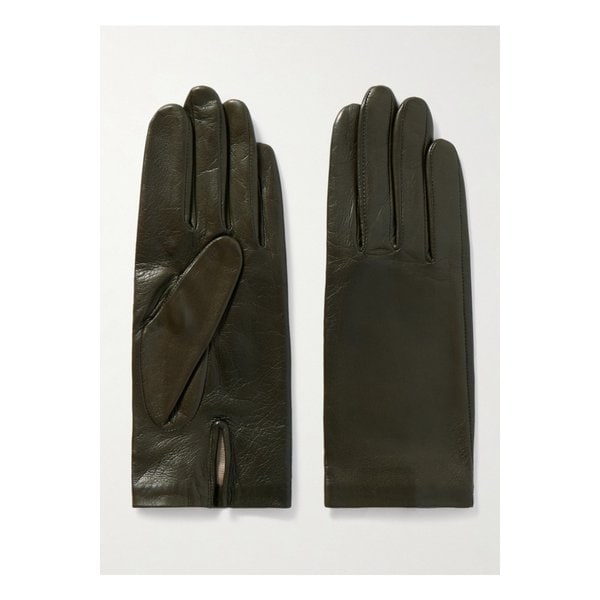 아니엘 케이트 크링클 가죽 장갑 밀리터리 그린 1647597344747945