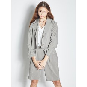 SUMMER CROP BLAZER KHAKI