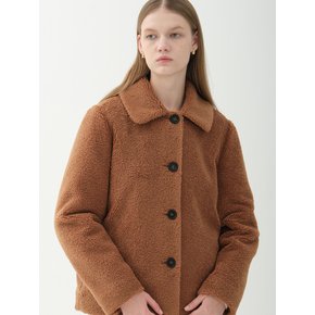 eco fur Jacket_brown