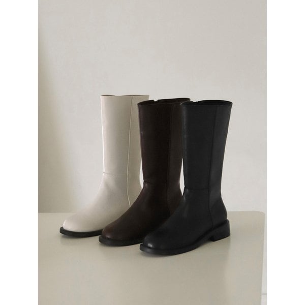 르세티 라운드 미들부츠 (3cm)