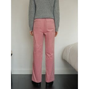 Cest_Pink corduroy wide-leg pants