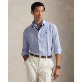 폴로 랄프 로렌 남성 클래식핏 스트라이프 리넨 셔츠(MNPOWOV16824966400)