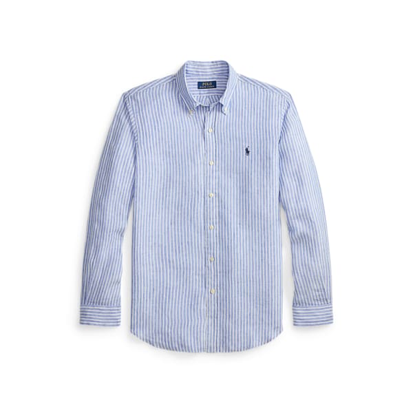 남성 클래식핏 스트라이프 리넨 셔츠(MNPOWOV16824966400)