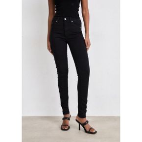 4392449 Calvin Klein HIGH RISE SKINNY - Jeans Skinny Fit denim black